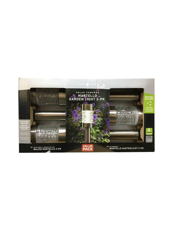 Martello Solar Stake Lights 3PK 5 Lumen - 390760