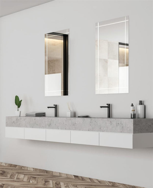 TEMA STYLE MIRROR RECTANGLE 65X45 CUT DESIGN - 354189