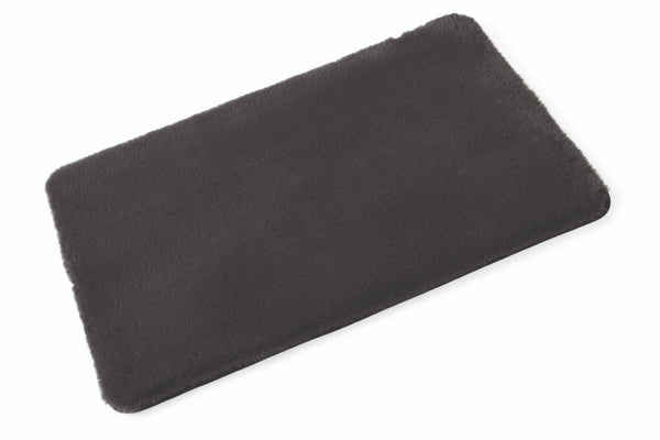 Faux Fur Bath Mat Plush Almond, Green, Slate