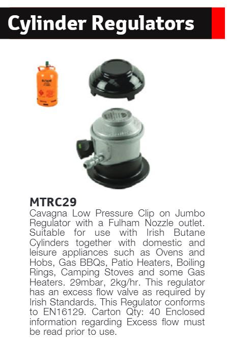 Metec Jumbo Gas Regulator - 5704192