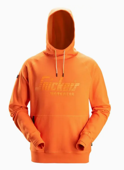 Snickers 2894 Warm Orange Logo Hoodie