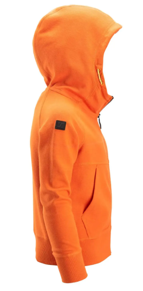 Snickers 7512 Junior Logo Full Zip Hoodie in Orange