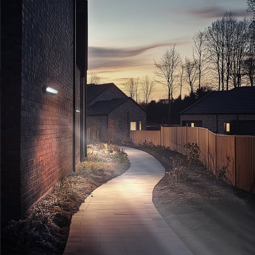 LUCECO CARINA 5W OVAL SOLAR WALL BULKHEAD - 622848