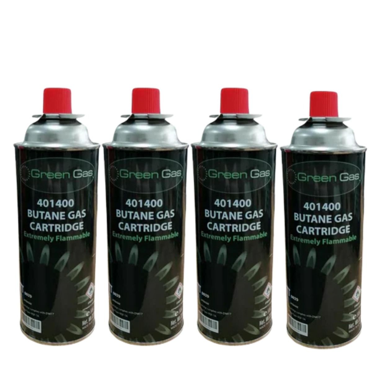Green Gas Bayonet Butane Gas Cartridge - 220g - Pack of 4 - 644786 ...