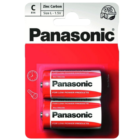 PANASONIC C BATTERY 2PK R14 - 620122
