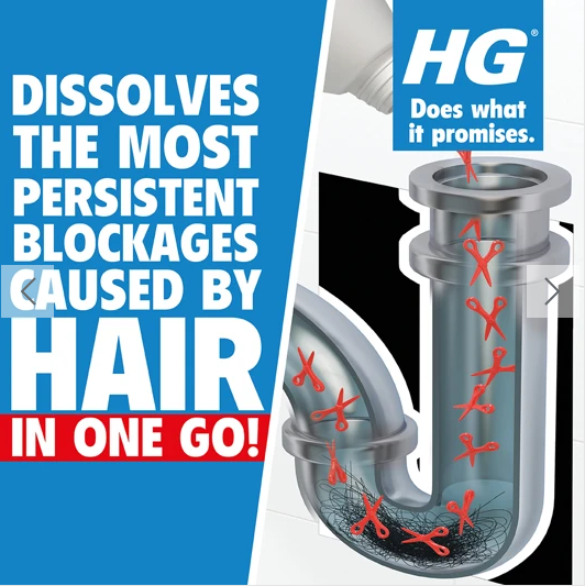 HG Drain & Plug Hair Unblocker - 76347