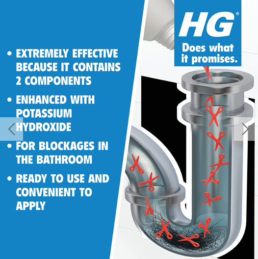 HG Drain & Plug Hair Unblocker - 76347