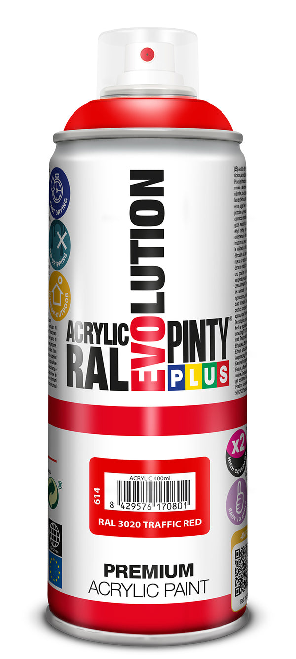 Pintyplus Evolution ACRYLIC Spray Paint 400ml - Indoor & Outdoor Use