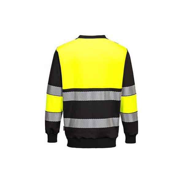 Portwest PW376 Hi-Vis Class 1 Sweatshirt Yellow/Black