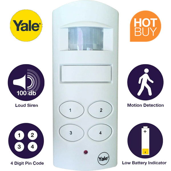 Yale Wireless Motion Detecting Shed & Garage Alarm - 826112