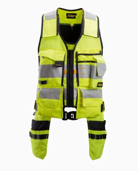 Snickers 4230 Hi Vis Tool Vest Class 1 - Yellow/Black