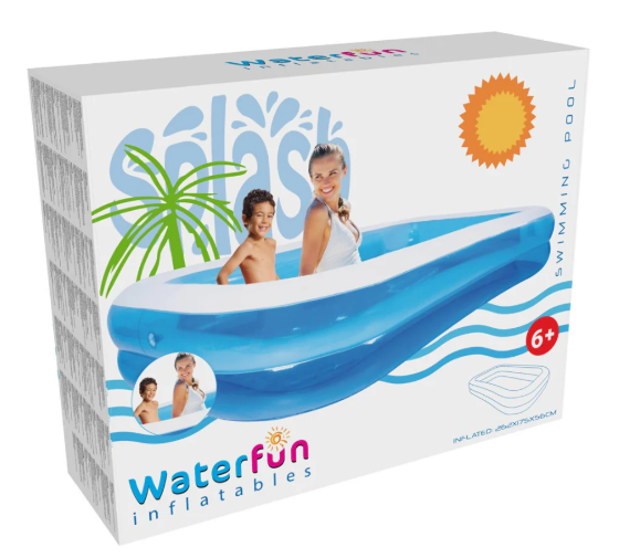 Splash Inflatable Outdoor Family Swimming Pool - 391444
