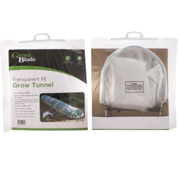 Green Blade Transparent PE Grow Tunnel - 39128