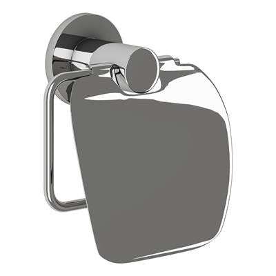 TEMA MALMO CHROME TOILET ROLL HOLDER WITH LID - 35663