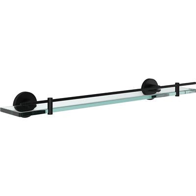 MALMO BLACK GLASS SHELF - 354122