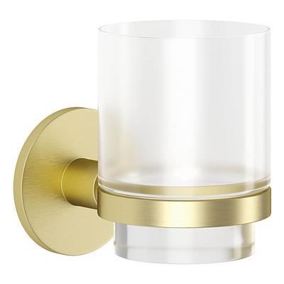 MALMO GOLD GLASS TUMBLER & HOLDER - 35422