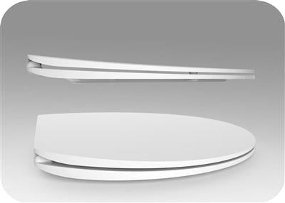TEMA SLIMLINE DELUXE SOFT CLOSE TOILET SEAT WHITE - 3513