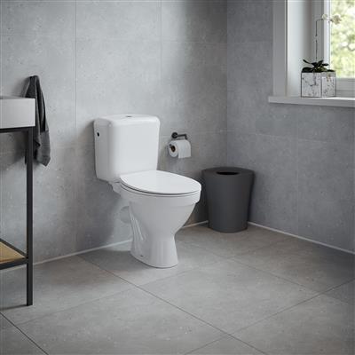 TEMA SLIMLINE DELUXE SOFT CLOSE TOILET SEAT WHITE - 3513