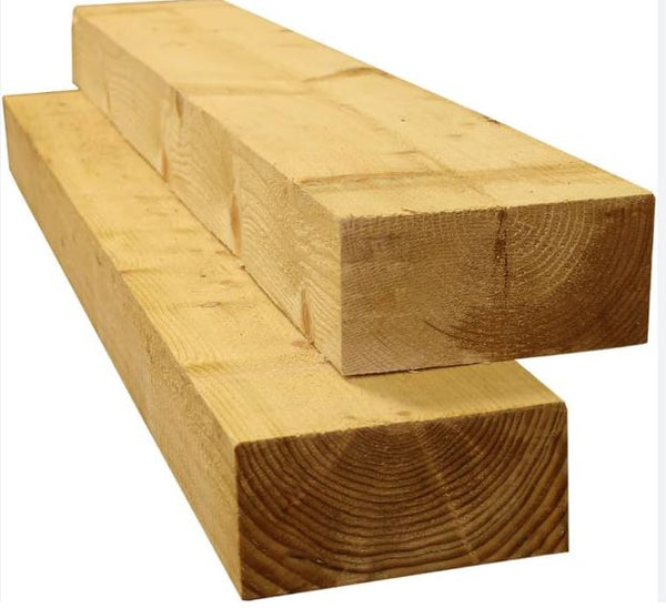 New Railway Sleepers Treated 200mm x 95mm x 2.4m - 3900422