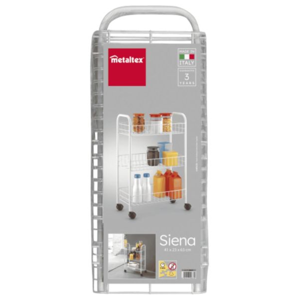 SIENA ROLLING 3 TIER VEG TROLLEY - 3503667