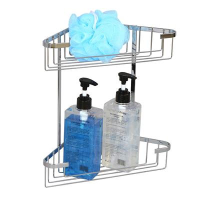 TEMA WIRE 2 TIER CORNER SHOWER BASKET CHROME - 354112