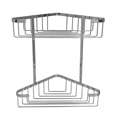 TEMA WIRE 2 TIER CORNER SHOWER BASKET CHROME - 354112