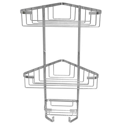 TEMA WIRE 3 TIER CORNER SHOWER BASKET CHROME - 354107