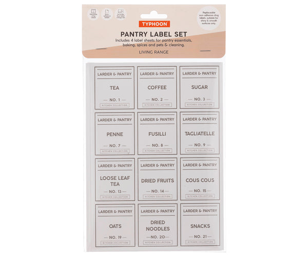 TYPHOON PANTRY LABEL SET OF 4 - 644814