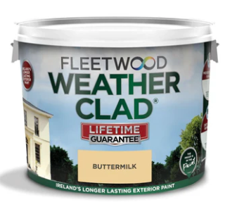 Fleetwood Weatherclad Smooth Masonry 10L in Buttermilk - 75701