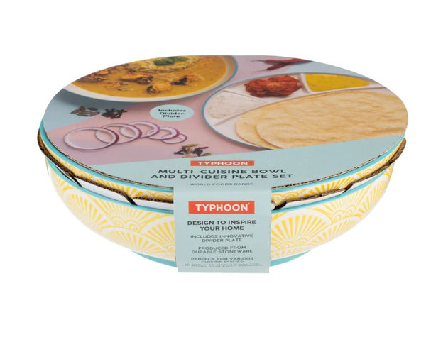 Typhoon World Foods Multi-Cuisine Bowl & Divider Plate - 64885