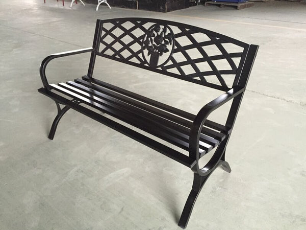 Homevalue Metal Floral Bench - 391467