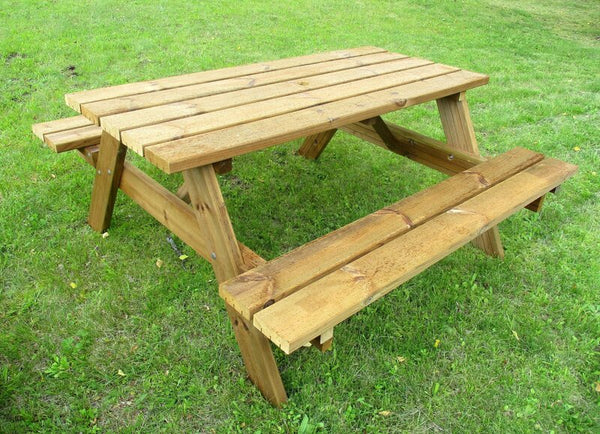Adare Four Seater Wooden Picnic Bench - 390038