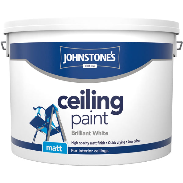 Johnstones Brilliant White Ceiling Paint 10L - 7524