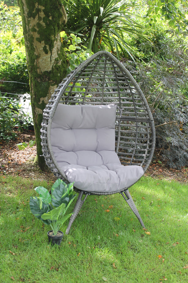 Rattan Standing Egg Chair - 394535