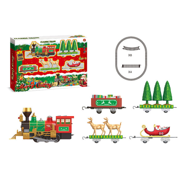 Battery Operated Elf Train Set With Lights and Music - 660836