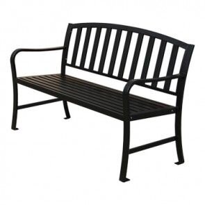 Homevalue Black Metal Bench - 396523