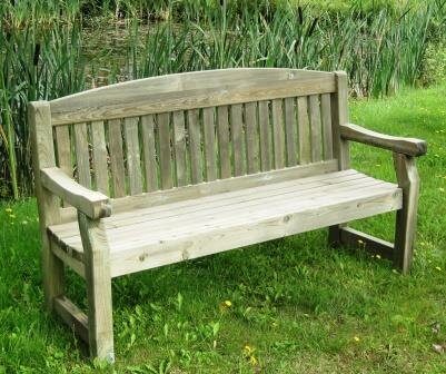 Cashel Three Seater Wooden Bench - 39615