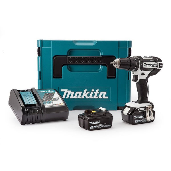 Makita Drill 18V Li-Ion DHP482RFWJ 18V With Free 19 Piece Drill Bit Set
