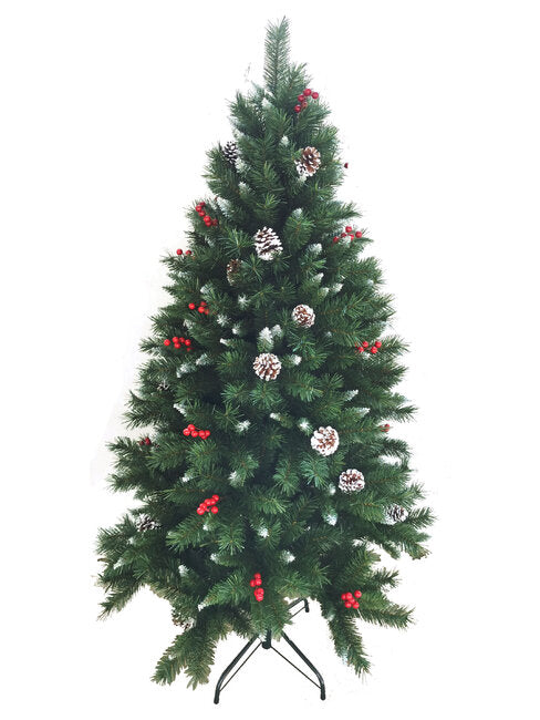 8ft/240cm Red Berry Christmas Tree - 6617268