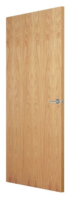 B&G FD30 Flush Oak Fire Door