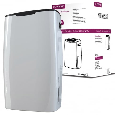 De Vielle Collection - Premium Portable Dehumidifier 10L