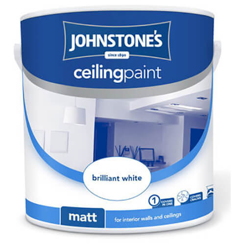 Johnstones Brilliant White Ceiling Paint 5L - 782324