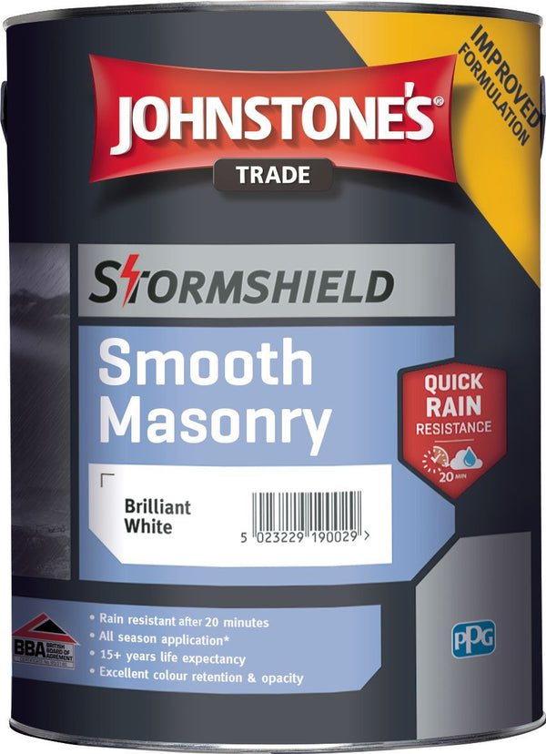 Johnstone's Trade Stormshield Smooth Masonry - B/White