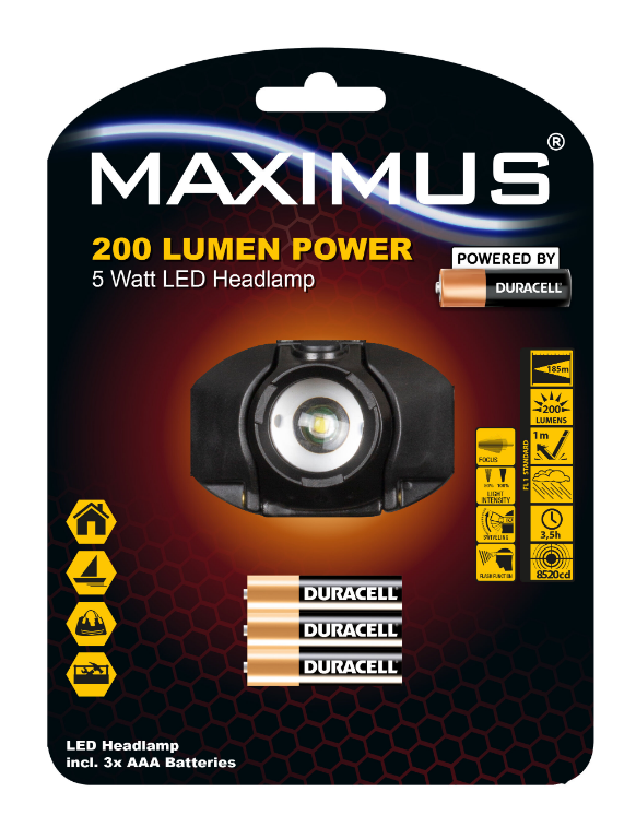 Maximus LED Headlamp 5W 200lm - 57672