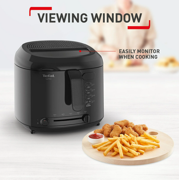 Tefal Uno Deep Fat Fryer Black 1kg- 6443951