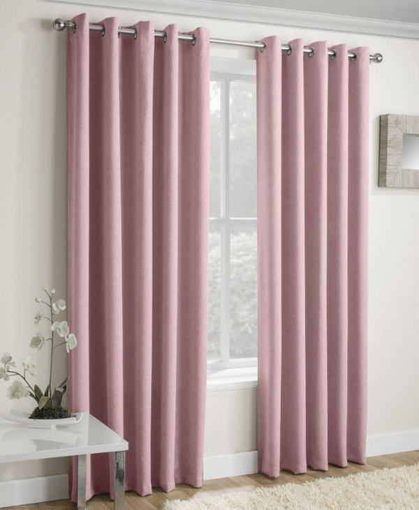 Vogue Blush Curtains 90x90