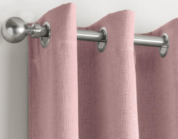 Vogue Blush Curtains 90x90