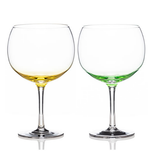 Newgrange Set of 2 Gin Glasses Lemon/Lime - 643000