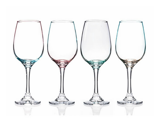 Newgrange Lustre Green & Pink Wine Set -4 - 6477592