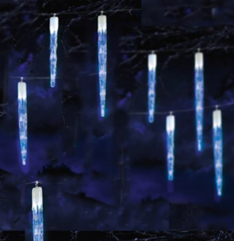 24 Chaser Icicles with 72 Blue LEDs - 661336